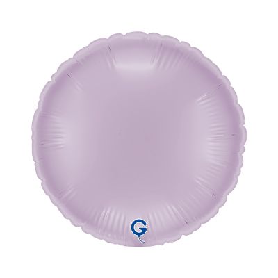 Grabo Microfoil Solid Colour Round 22cm (9") Lilac - Air Fill (Unpackaged)