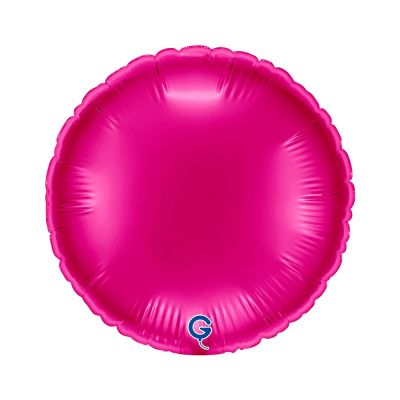 Grabo Microfoil Solid Colour Round 22cm (9") Magenta - Air Fill (Unpackaged)