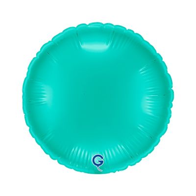 Grabo Microfoil Solid Colour Round 22cm (9") Tiffany Blue - Air Fill (Unpackaged)