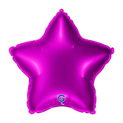 Grabo Microfoil Solid Colour Star 22cm (9") Purple - Air Fill (Unpackaged)