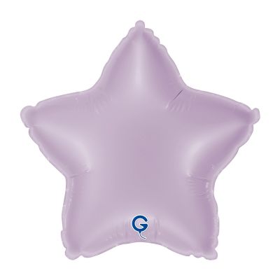 Grabo Microfoil Solid Colour Star 22cm (9") Lilac - Air Fill (Unpackaged)