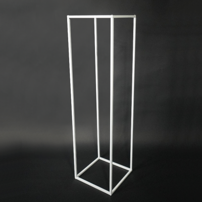 Metal Plinth Frame (300 x 300 x 1100mmH) White