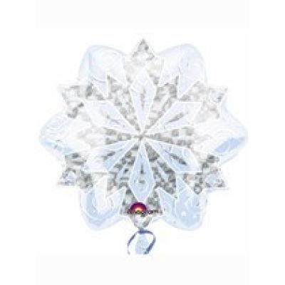 Anagram Foil 45cm (18") White Snow Flake