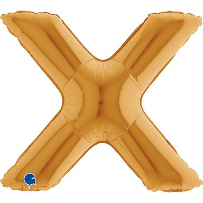 Grabo Foil 36cm (14") Gold Letter X - Air Fill