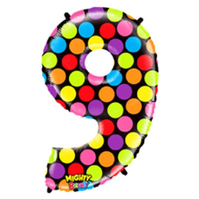 Betallic 102cm (40") Mighty Bright Megaloon Polka #9 