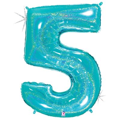 Betallic / Grabo Foil Megaloon 102cm (40") Robin's Egg Glitter Number 5