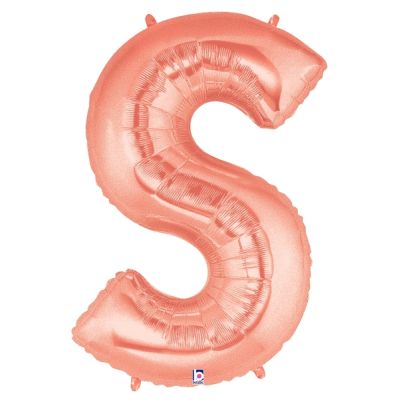 Grabo Foil Megaloon 102cm (40") Rose Gold Letter S