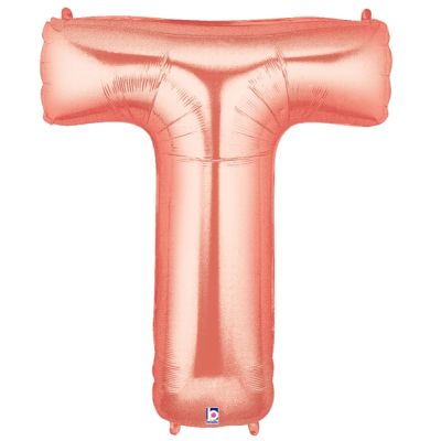 Grabo Foil Megaloon 102cm (40") Rose Gold Letter T
