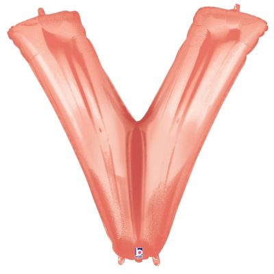 Grabo Foil Megaloon 102cm (40") Rose Gold Letter V