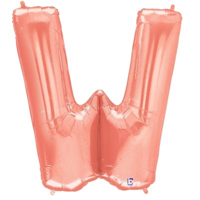 Grabo Foil Megaloon 102cm (40") Rose Gold Letter W