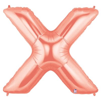 Grabo Foil Megaloon 102cm (40") Rose Gold Letter X