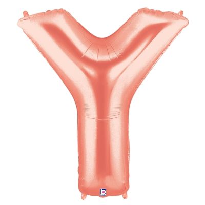 Grabo Foil Megaloon 102cm (40") Rose Gold Letter Y