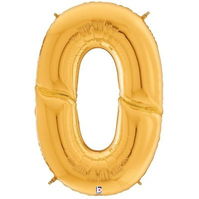 Betallic / Grabo Foil Jumbo Megaloon 163cm (64") Antique Gold Number 0