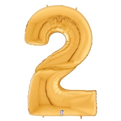 Betallic / Grabo Foil Jumbo Megaloon 163cm (64") Antique Gold Number 2