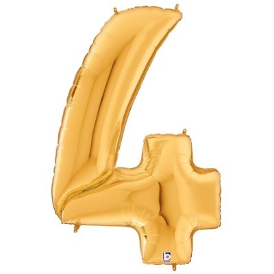 Betallic / Grabo Foil Jumbo Megaloon 163cm (64") Antique Gold Number 4