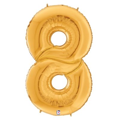 Betallic / Grabo Foil Jumbo Megaloon 163cm (64") Antique Gold Number 8