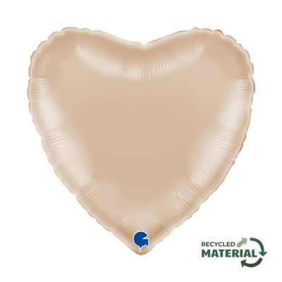 Grabo Foil Solid Colour Heart 46cm (18") Californian Gold (Unpackaged)