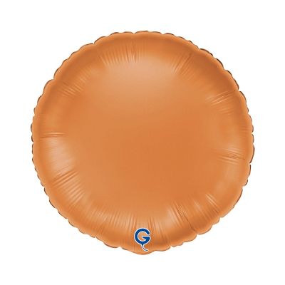 Grabo Foil Solid Colour Round 46cm (18") Satin Caramel (Unpackaged)