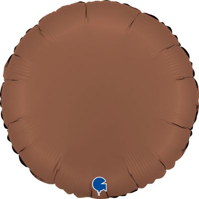 Grabo Foil Solid Colour Round 46cm (18") Satin Chocolate (Unpackaged)