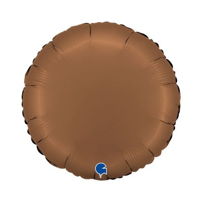 Grabo Foil Solid Colour Round 46cm (18") Satin Chocolate