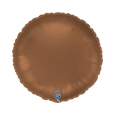 Grabo Foil Solid Colour Round 46cm (18") Satin Chocolate (Unpackaged)