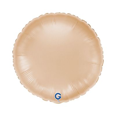 Grabo Foil Solid Colour Round 46cm (18") Satin Nude (Unpackaged)