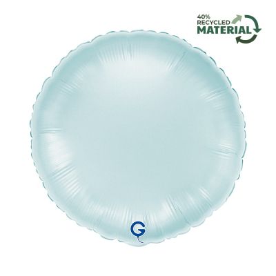 Grabo Foil Solid Colour Round 46cm (18") Satin Pastel Blue (Unpackaged)
