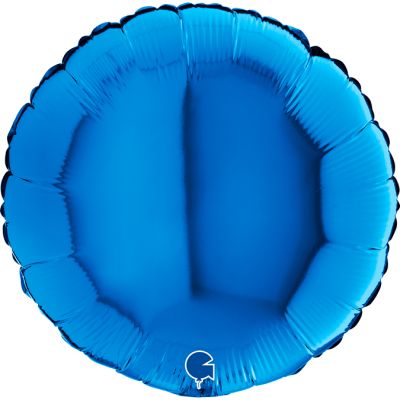 Grabo Foil Solid Colour Round 46cm (18") Blue (Unpackaged)