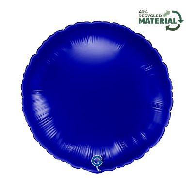 Grabo Foil Solid Colour Round 46cm (18") Blue Capri (Unpackaged)