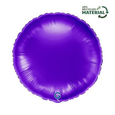 Grabo Foil Solid Colour Round 46cm (18") Royal Purple