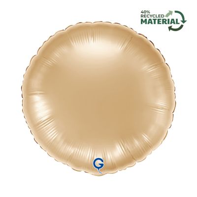 Grabo Foil Solid Colour Round 46cm (18") White Gold