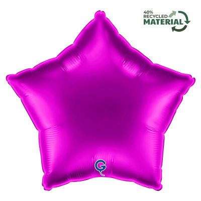 Grabo Foil Solid Colour Star 46cm (18") Purple (Unpackaged)