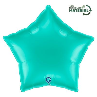 Grabo Foil Solid Colour Star 46cm (18") Tiffany Blue (Unpackaged)