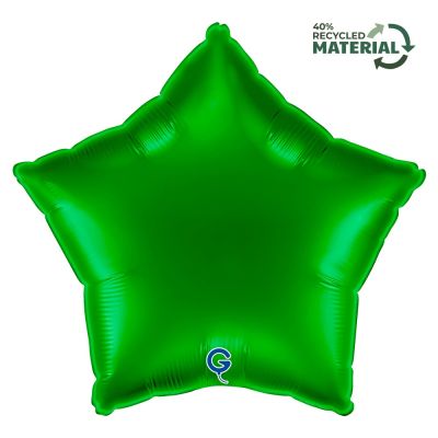 Grabo Foil Solid Colour Star 46cm (18") Green (Unpackaged)
