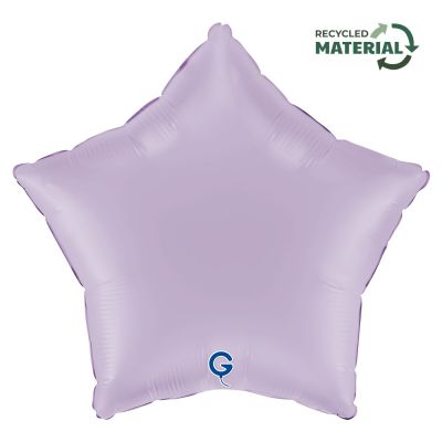 Grabo Foil Solid Colour Star 46cm (18") Matte Lilac (Unpackaged)