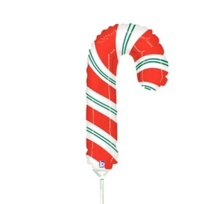 Betallic Microfoil 35cm (14") Foil Candy Cane - Air fill (unpackaged)