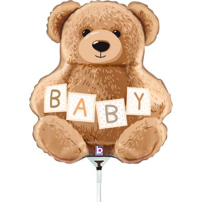 Betallic Microfoil 35cm (14") Baby Teddy Bear - Air Fill (Unpackaged)