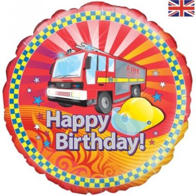Oaktree Foil 45cm (18") Fire Engine Birthday
