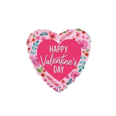 Betallic Microfoil 22cm (9") Watercolour Valentine - Air fill (unpackaged)