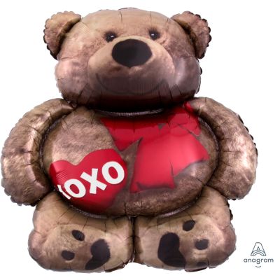 Anagram Foil Shape Cuddly Bear Love (69cm x 71cm)