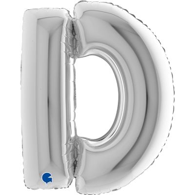 Grabo Foil Megaloon 102cm (40") Silver Letter D