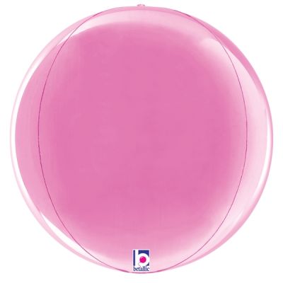 Betallic Multi Sided Foil 15" Fuchsia Globe 
