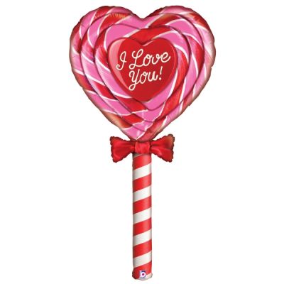 Betallic Foil Shape 152cm (60") Mighty Special Delivery Love Lollipop