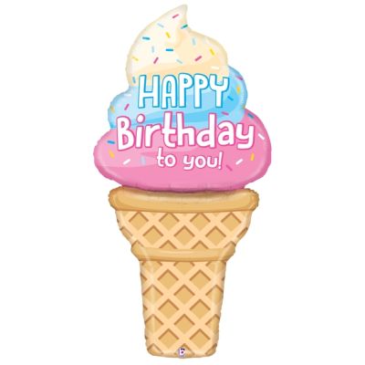 Betallic Foil Shape 159cm (59") Special Delivery Ice Cream