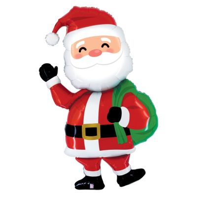 Betallic Foil Shape 152cm (60") Special Delivery Santa