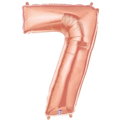 Grabo Foil Megaloon 102cm (40") Rose Gold Number 7