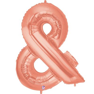 Grabo Foil Megaloon 102cm (40") Rose Gold Ampersand