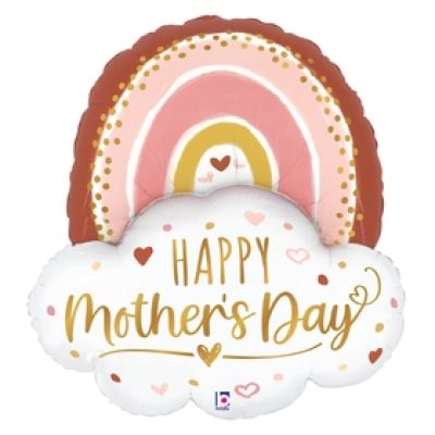 Betallic Foil Shape 66cm (26") Boho Mother's Day Rainbow