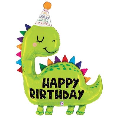 Betallic Foil Shape 96cm (38") Dino Birthday