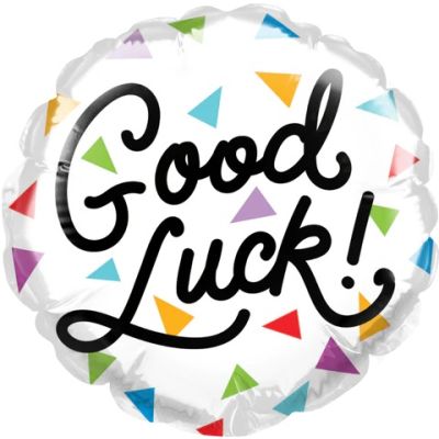 Qualatex Micro-Foil 10cm (4") Good Luck Triangles (Air Fill & Unpackaged)